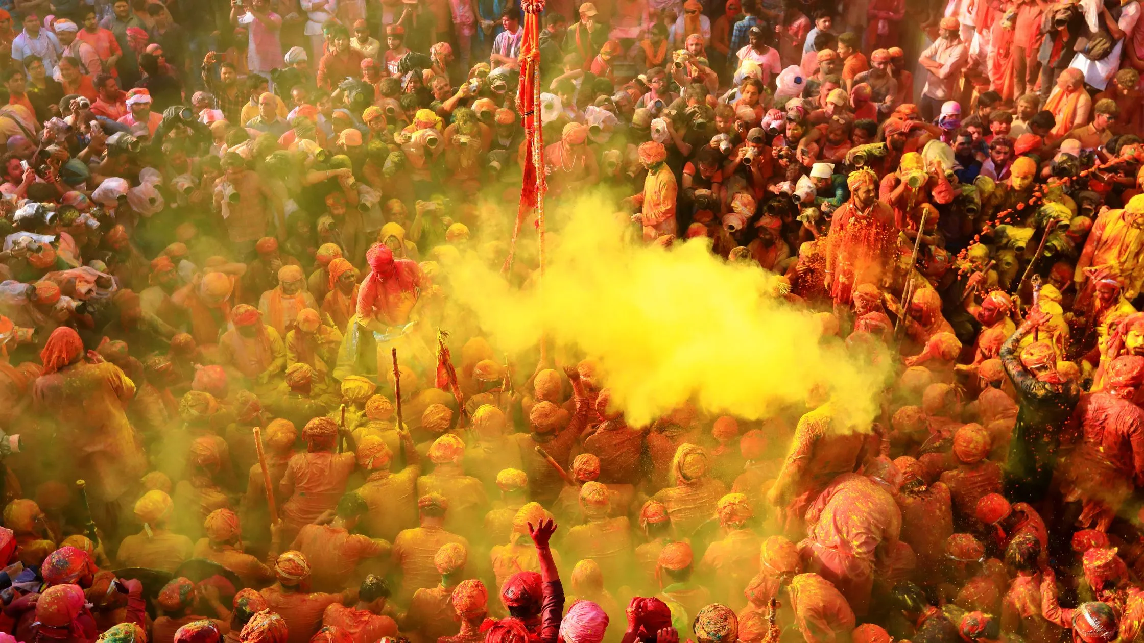 Mathura Holi Lathmar Holi and Rangbhari Tour