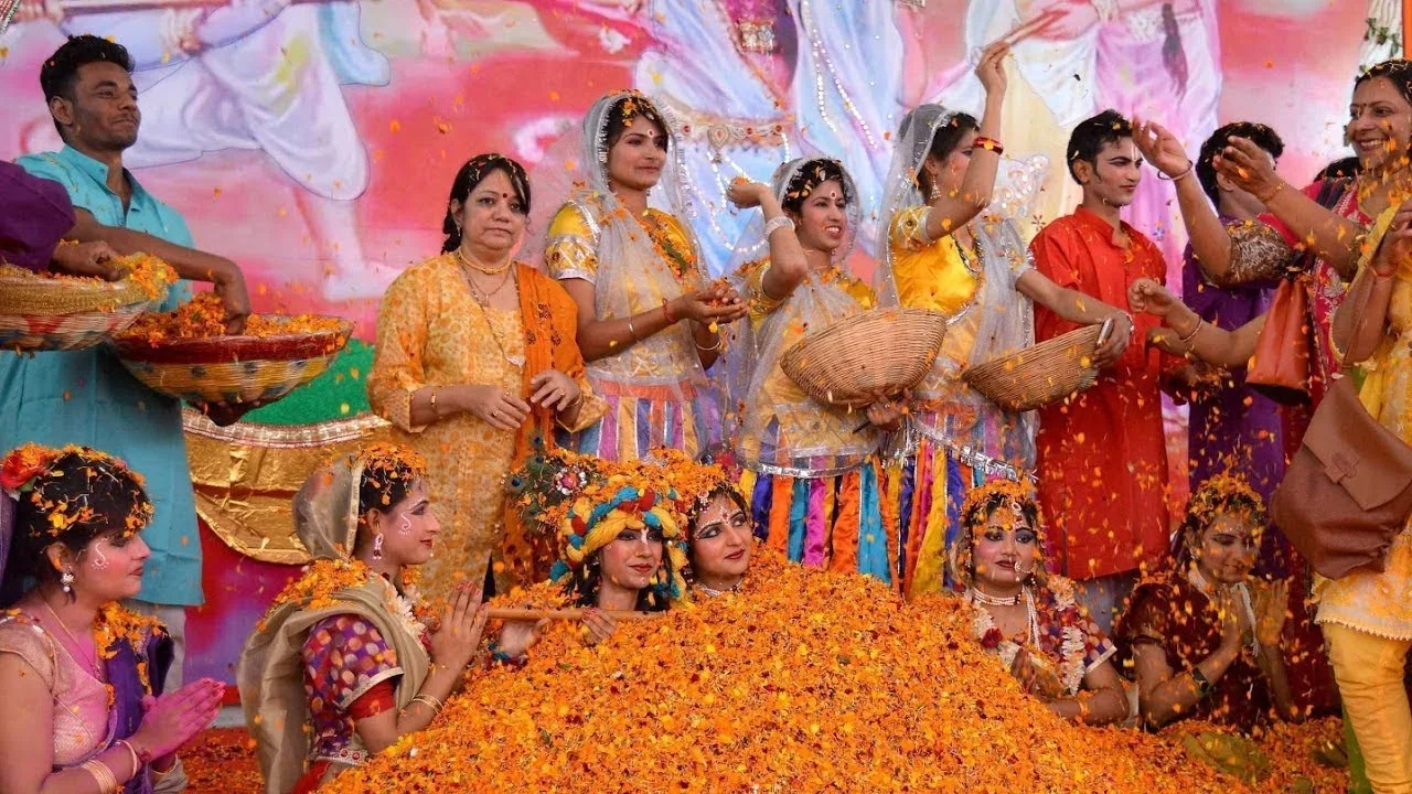 Shri Krishna Janmabhoomi Mathura during Holi